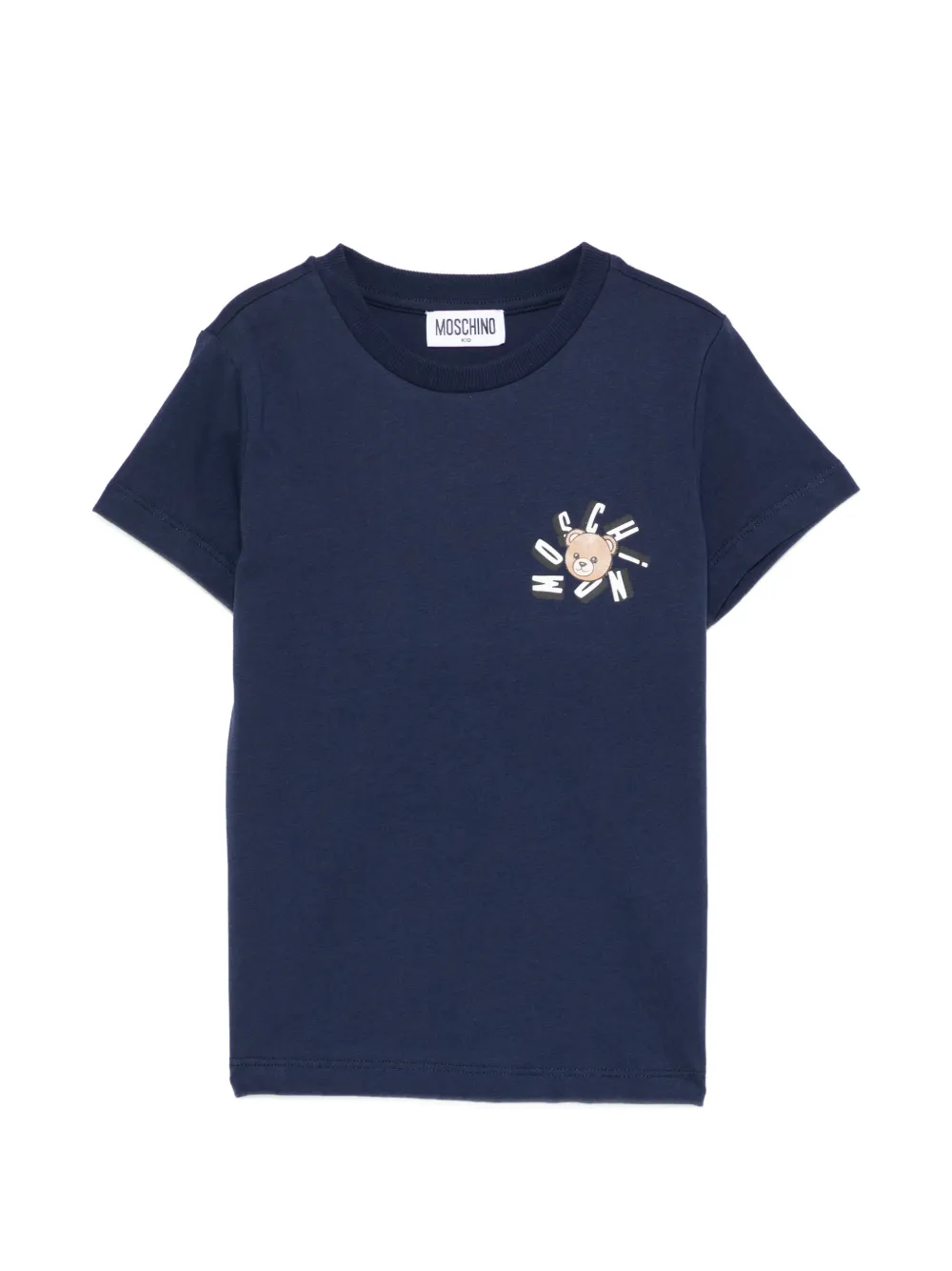 Moschino Kids graphic t-shirt - Blu