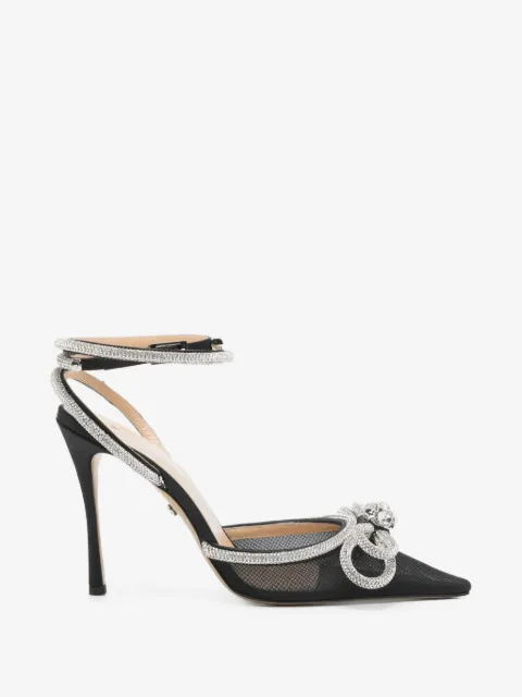 MACH & MACH Pumps Double Bow con cinturino alla caviglia