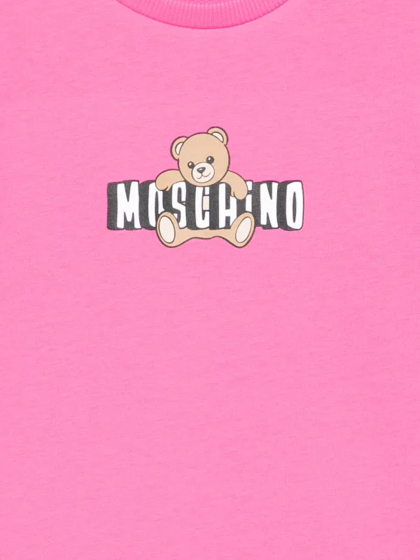 Moschino Kids ラッフル グラフィック ワンピース | ピンク | FARFETCH JP