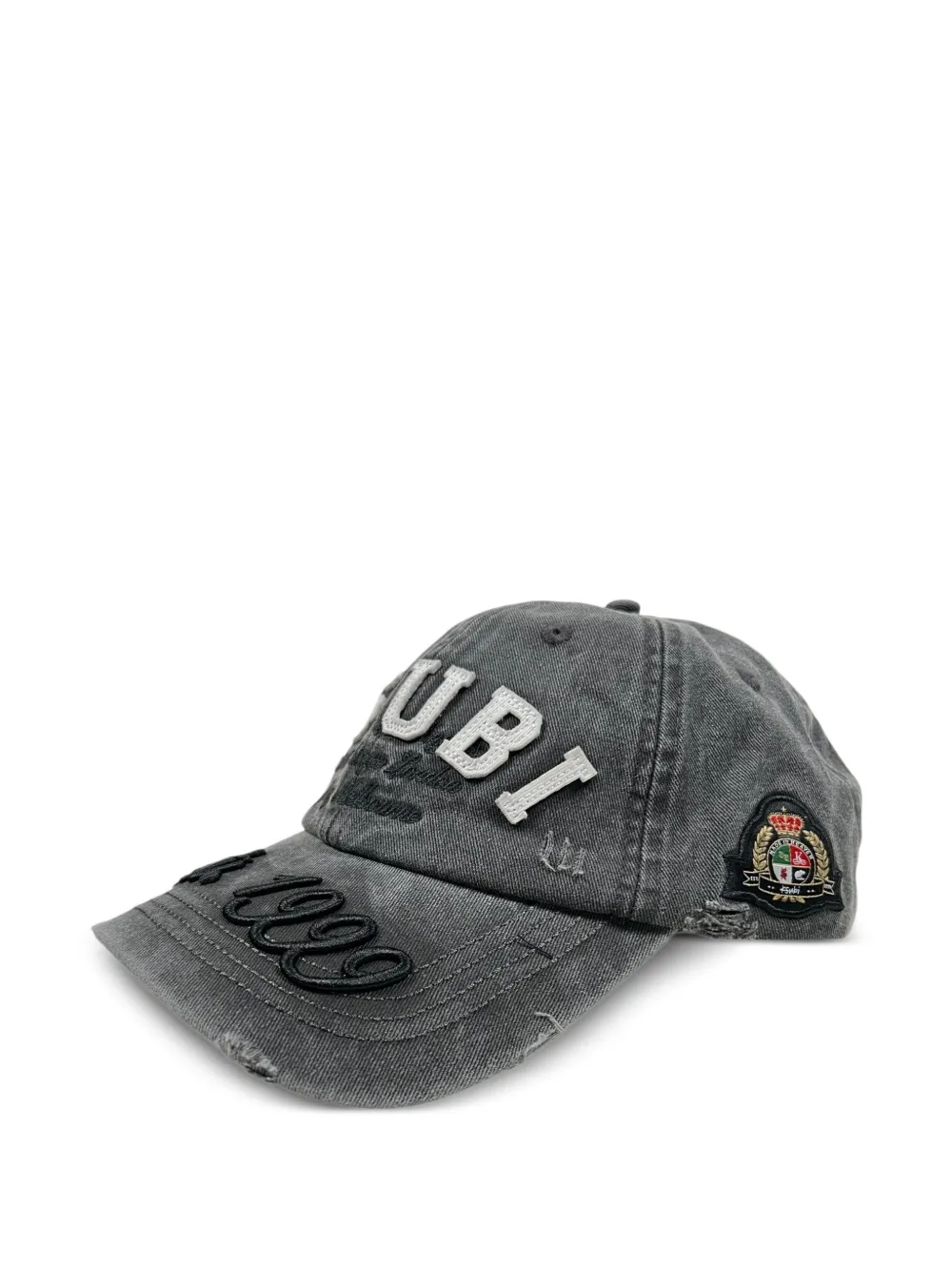  Ksubi Duke Embroidered Baseball Cap - Grey 