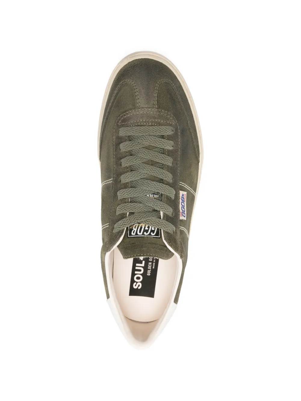 Golden Goose Soul Star contrasting-trim sneakers Groen