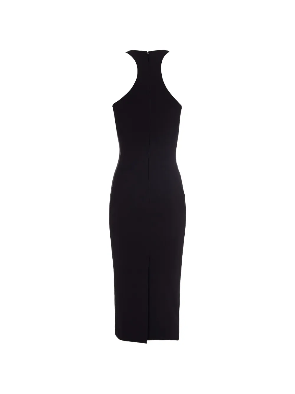 Elisabetta Franchi halterneck midi dress - Zwart