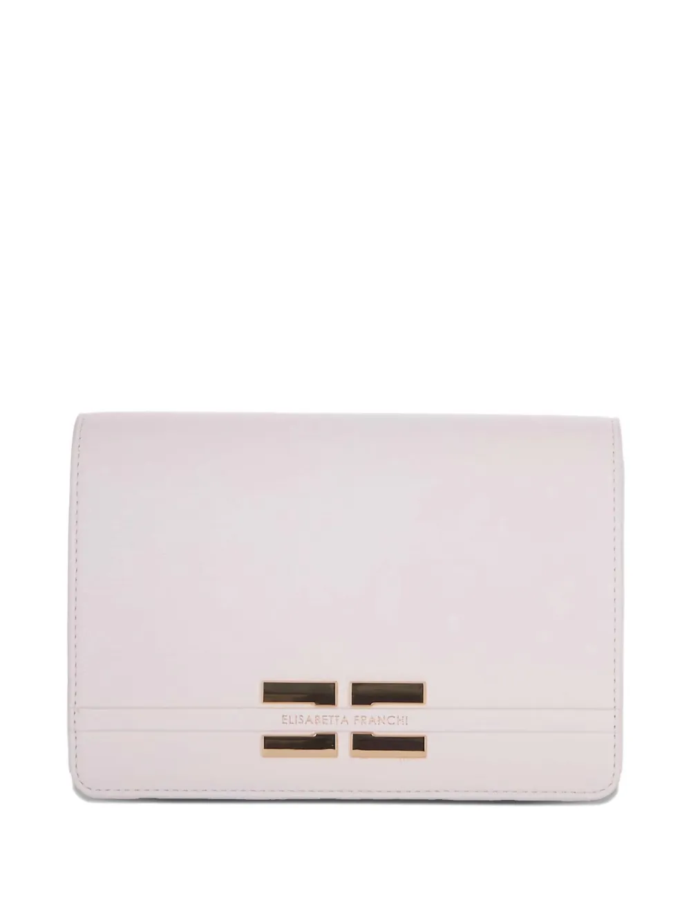 Elisabetta Franchi logo-appliqué shoulder bag - Toni neutri