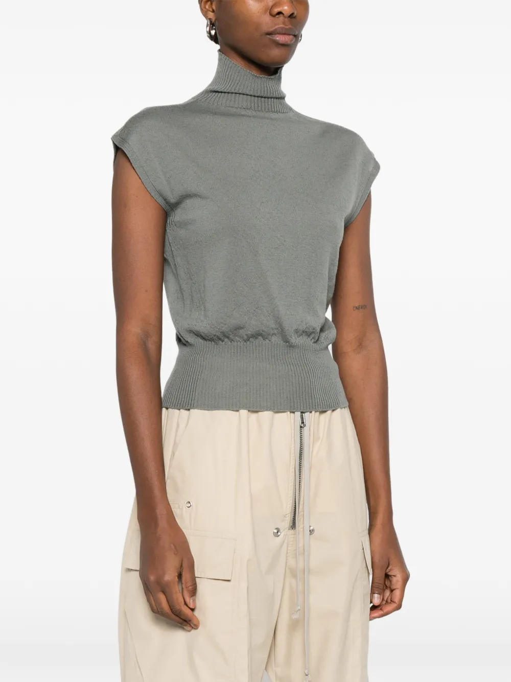 Rick Owens Top met col Grijs