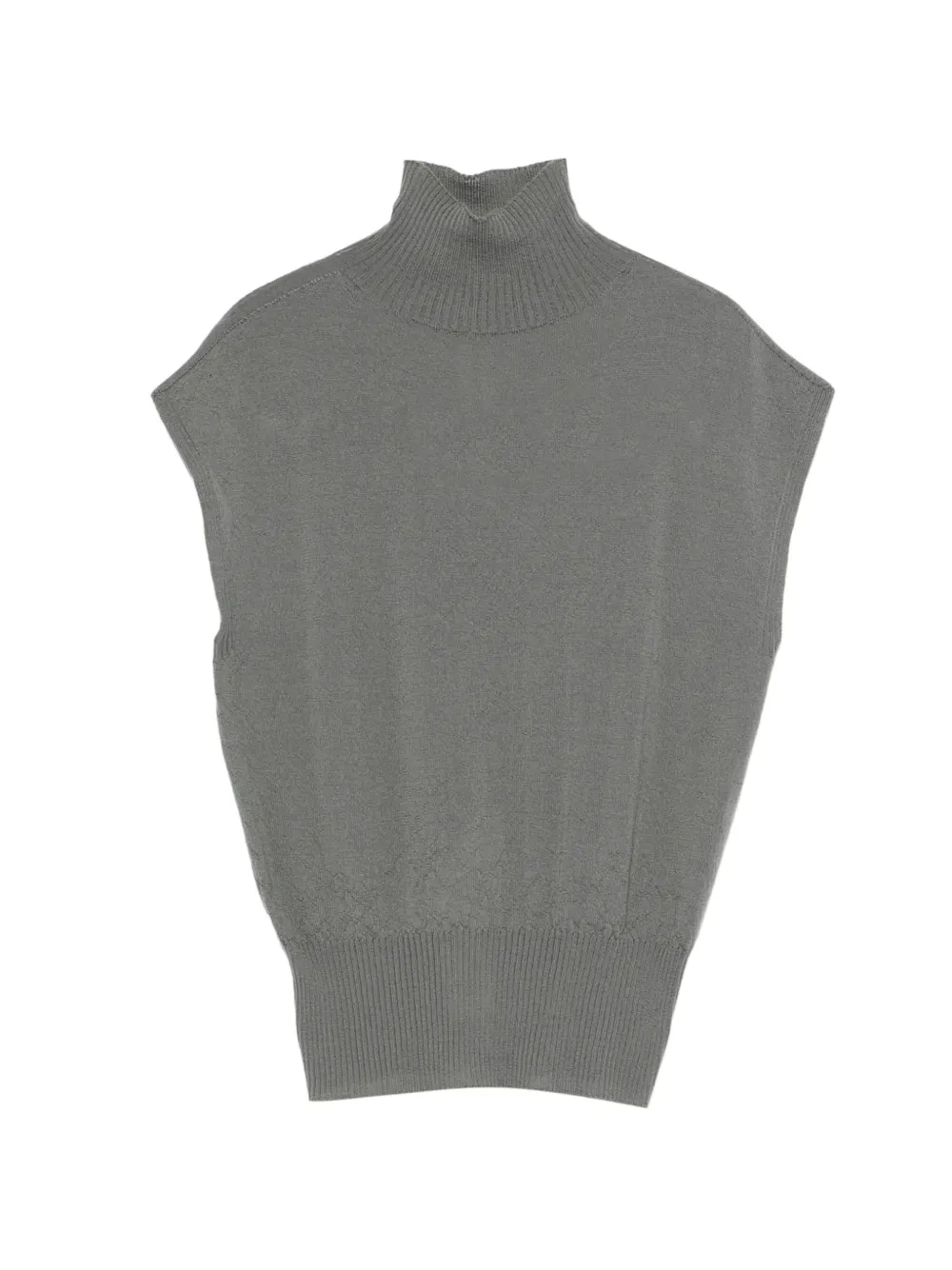 Rick Owens turtleneck sleeveless top - Grigio
