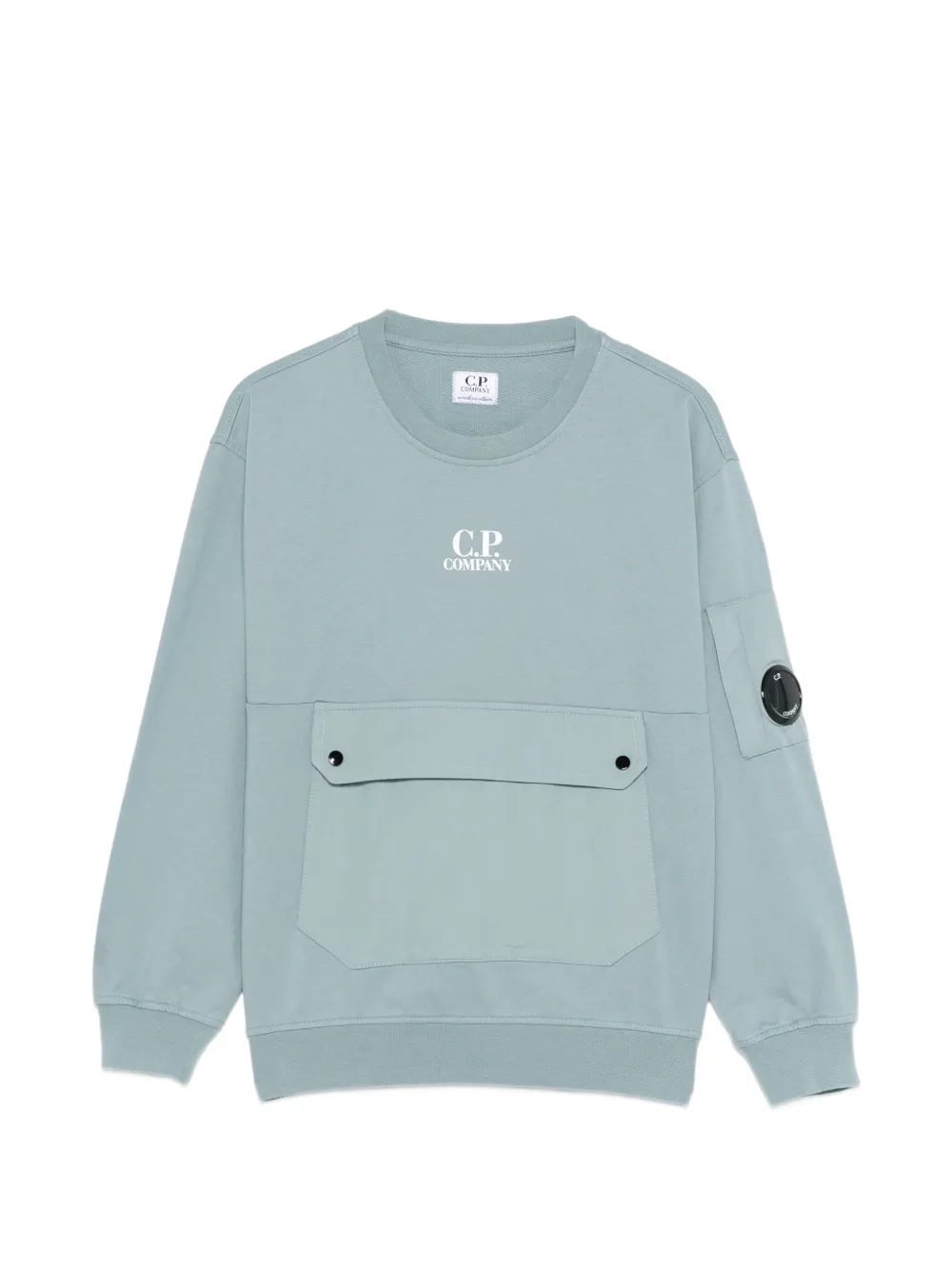 C.P. Company Kids logo-print sweatshirt - Blu