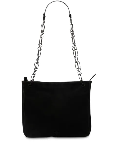 Prada Pre-Owned 2000-2025 Suede Chain shoulder bag