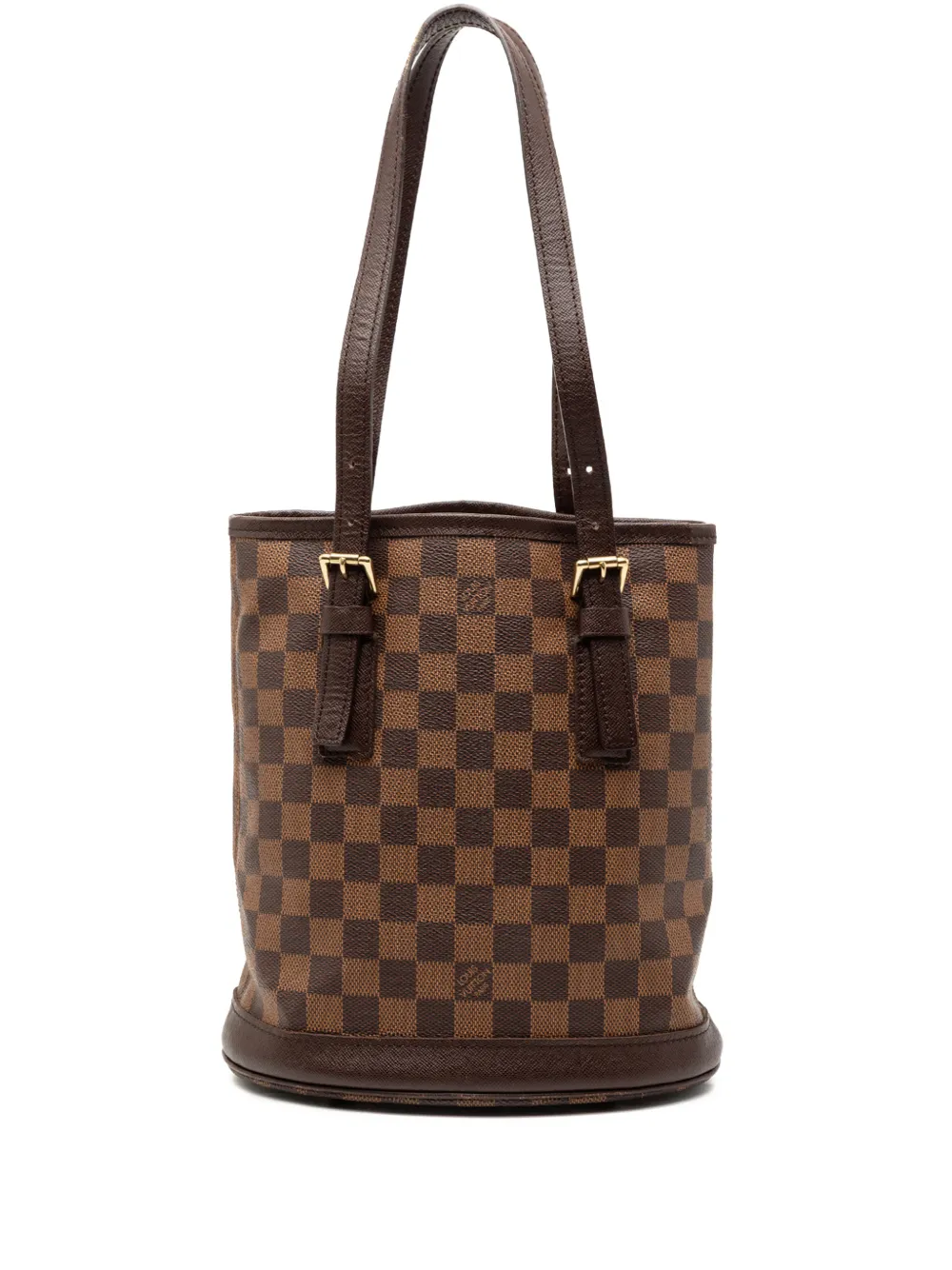 Louis Vuitton Pre-Owned 2002 Damier Ebene Marais bucket bag - Marrone
