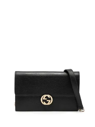 Gucci Pre-Owned 2016-2025 レザー インターロッキングG ダラー
