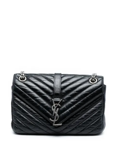 Saint Laurent Pre-Owned 2015 Medium Crinkled Calfskin Punk Chain Bag shoulder bag