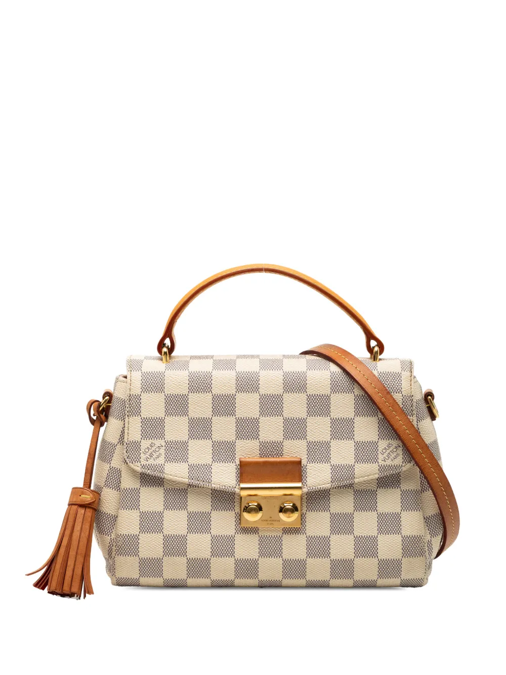 Louis Vuitton Pre-Owned 2018 Damier Azur Croisette satchel - Bianco