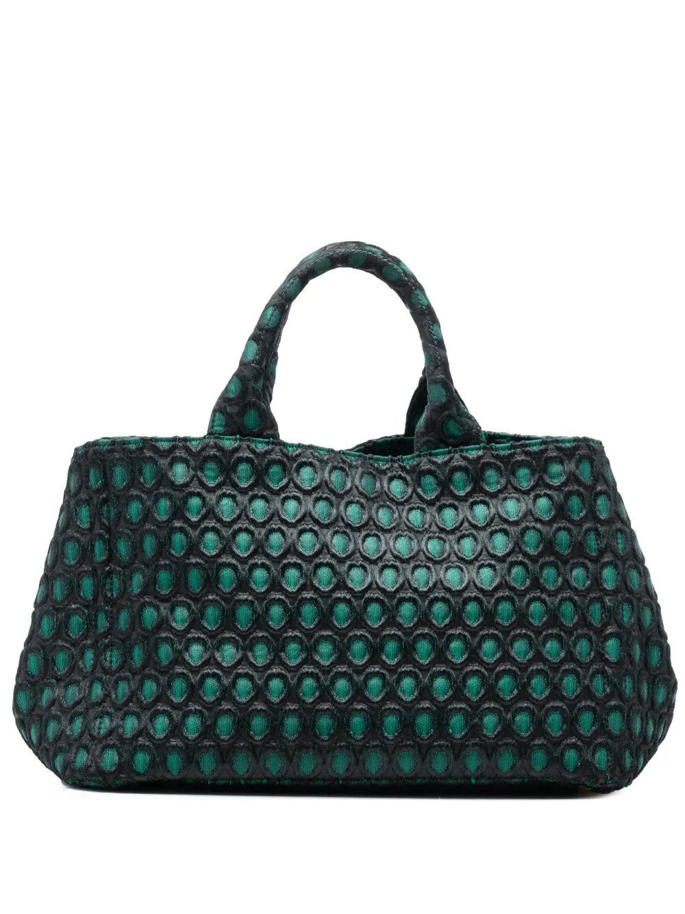 Prada Pre-Owned Borsa a tracolla Broccato Canapa 2013-2025 - Verde