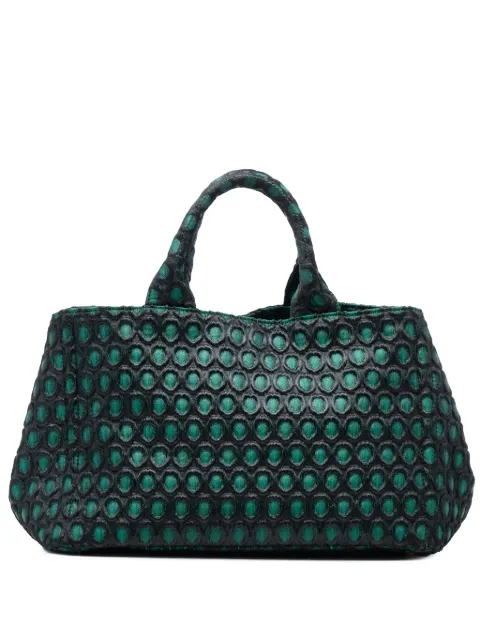 Prada Pre-Owned 2013-2025 Broccato Canapa satchel