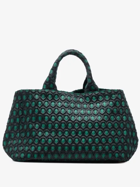 Prada Pre-Owned 2013-2025 Broccato Canapa satchel