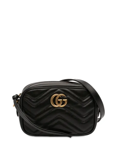 Gucci Pre-Owned 2016-2025 Mini GG Marmont Matelasse Leather crossbody bag