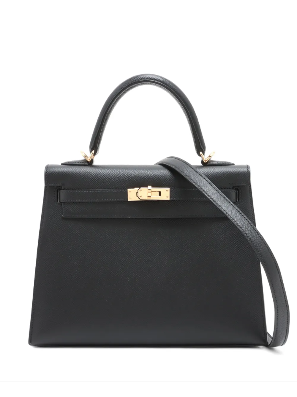 Hermès Pre-Owned 2020 Epsom Kelly II Sellier 25 satchel - Nero