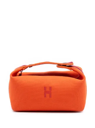 Hermès Pre-Owned 2020-2025 Small Toile Bride A Brac Case Vanity
