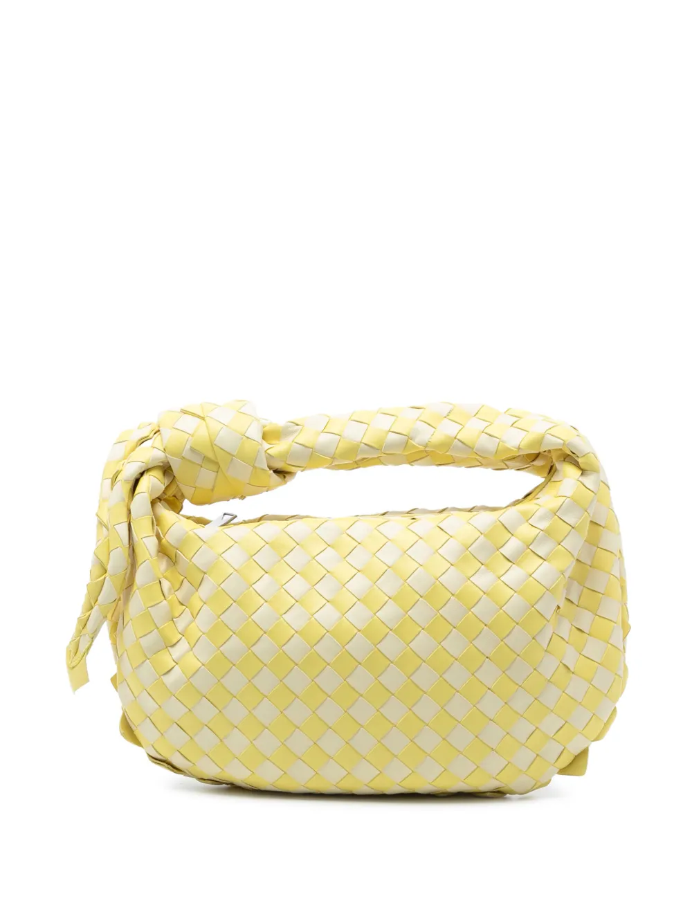 Bottega Veneta Pre-Owned 2012-2025 Teen Bicolor Nappa Intrecciato Dragon Jodie hobo bag - Giallo