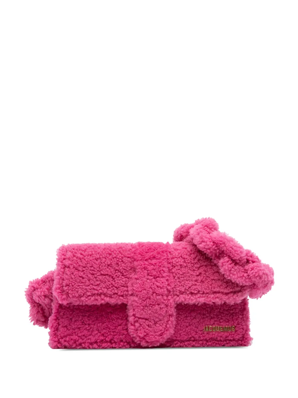 Jacquemus Pre-Owned 2022-2024 Shearling Le Bambidou shoulder bag - Rosa