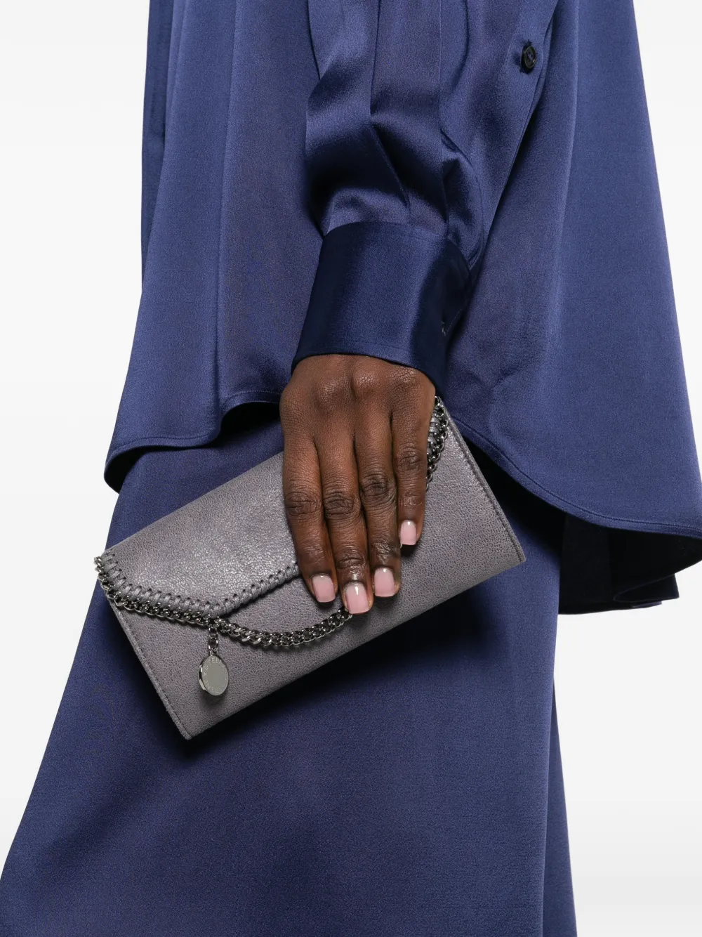  Stella Mccartney Falabella Chain Wallet - Grey 