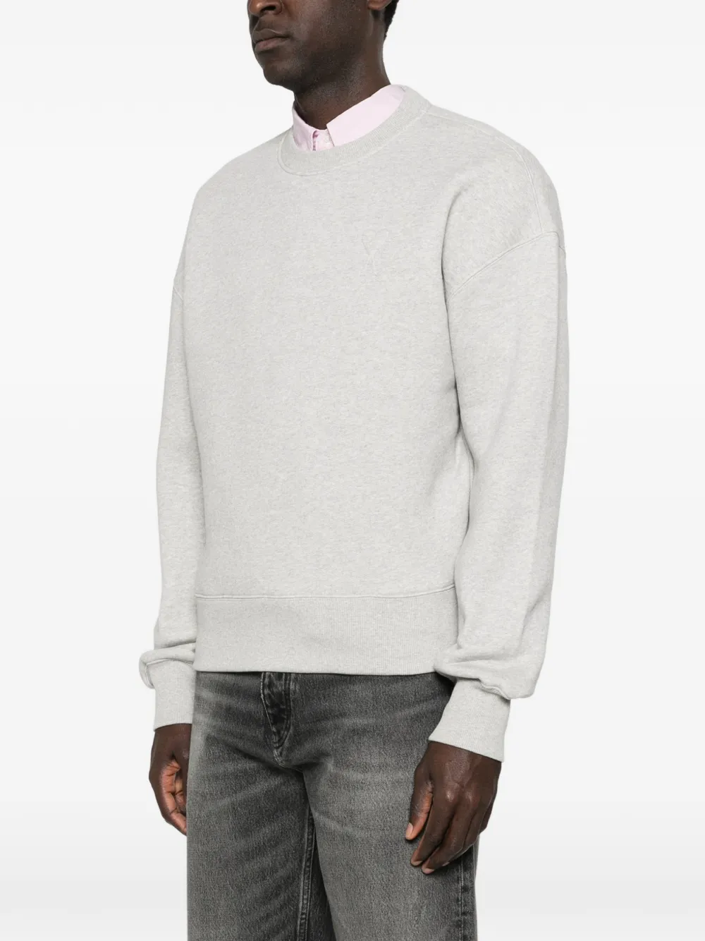  Ami Paris Crew-neck Sweatshirt - Grey 