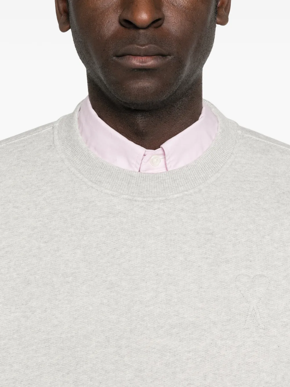 AMI Paris Sweater met ronde hals Grijs