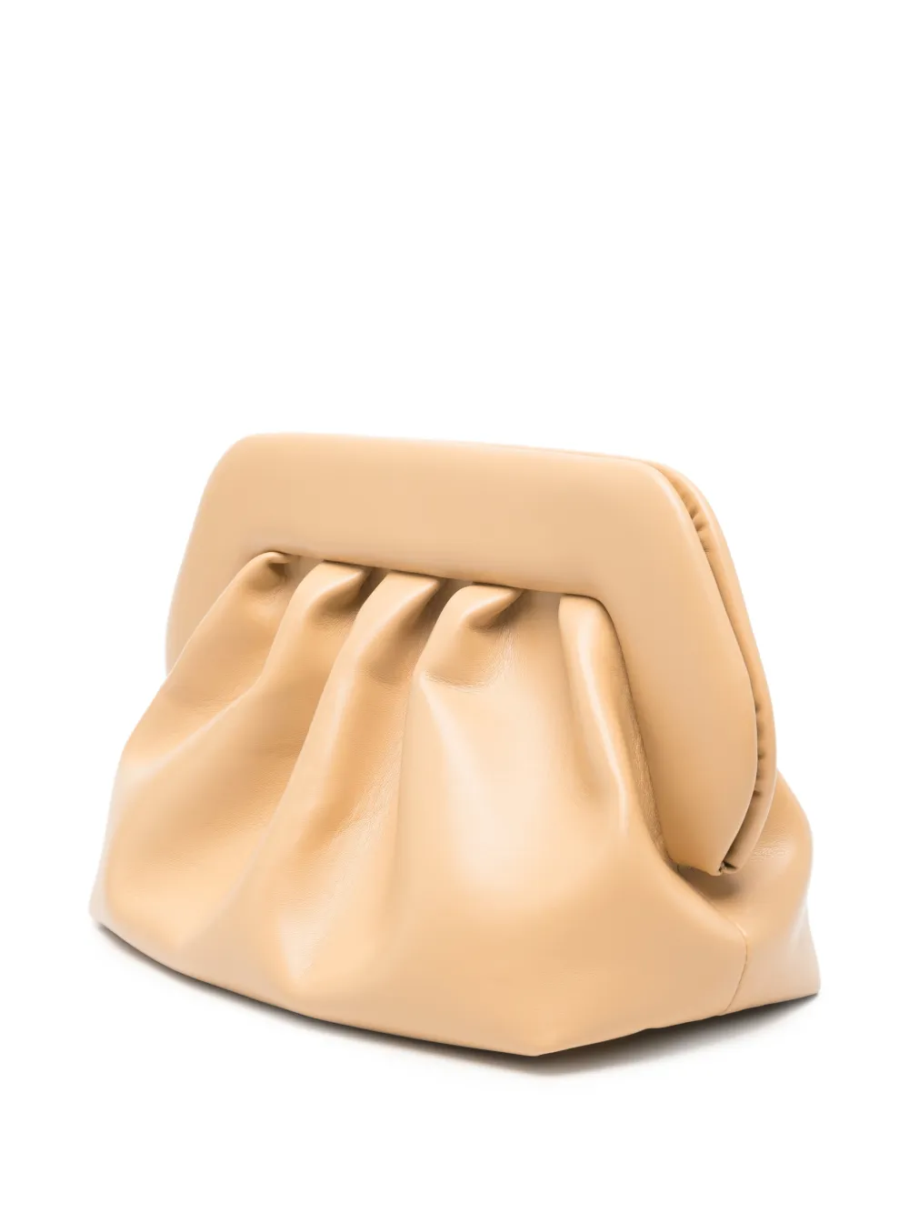  Themoirè Medium Bios Vegan Gathered Clutch Bag - Neutrals 