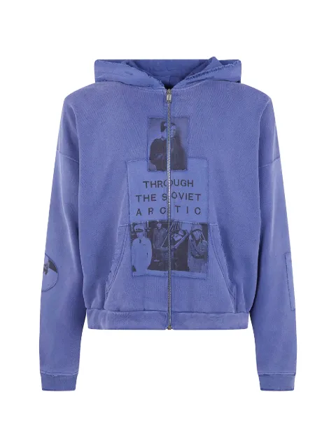 Enfants Riches Déprimés patchwork zip-up hoodie