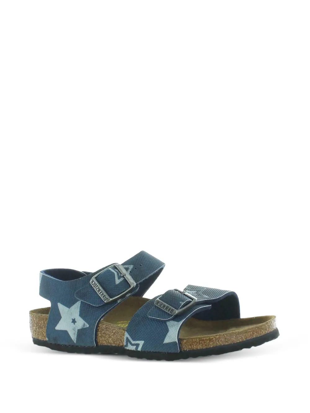 Birkenstock Kids New York sandalen met sterrenprint en gespsluiting Blauw
