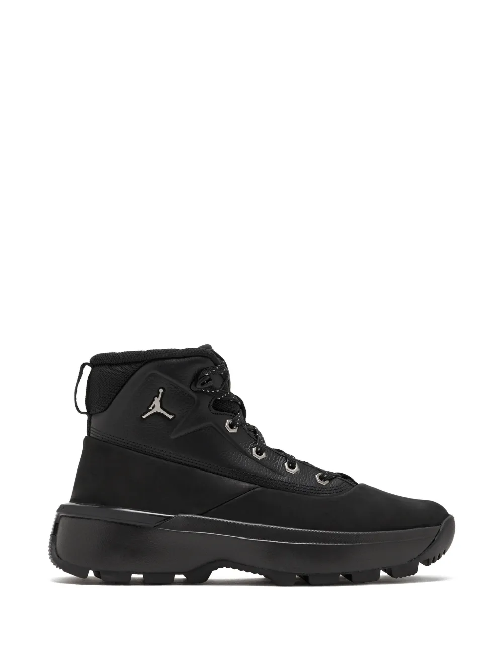 Jordan City logo lace-up boots Zwart