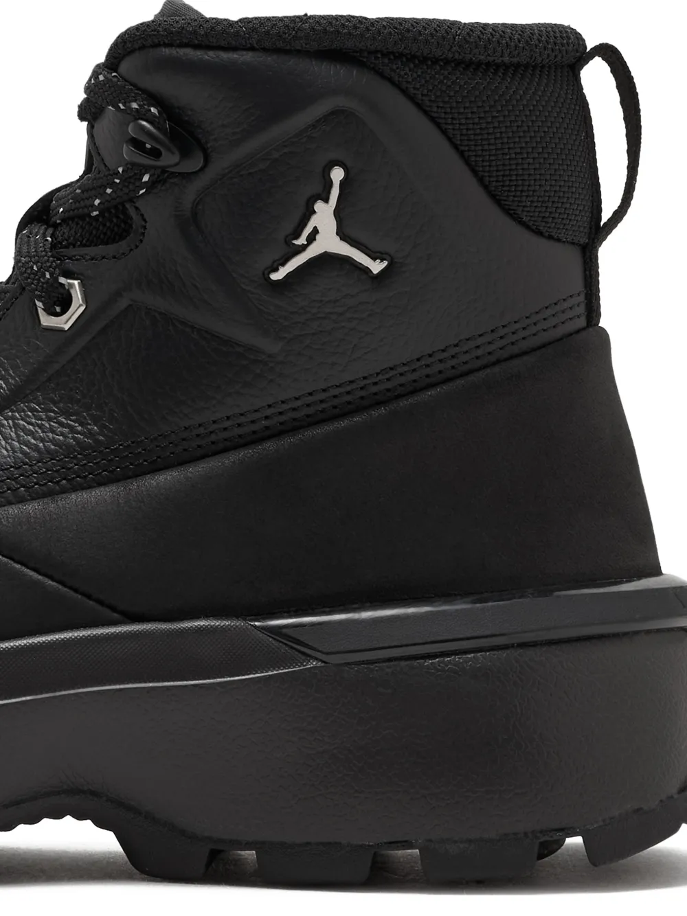 Jordan City logo lace-up boots Zwart