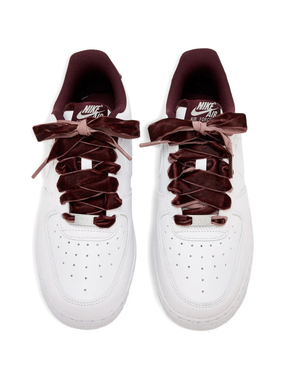 Nike Air Force 1 '07 vintage velvet-laces sneakers Wit