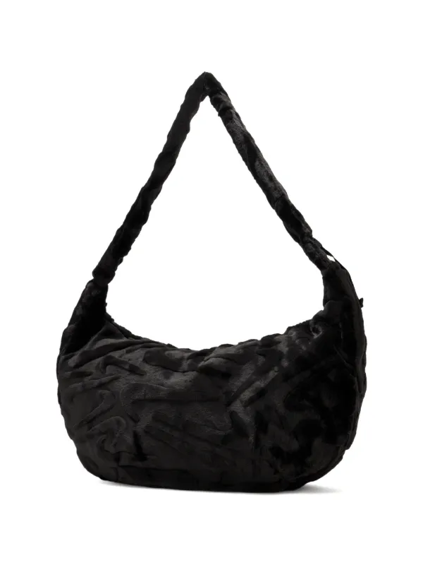 Nike Textured Zip Shoulder Bag | Black | FARFETCH ZA