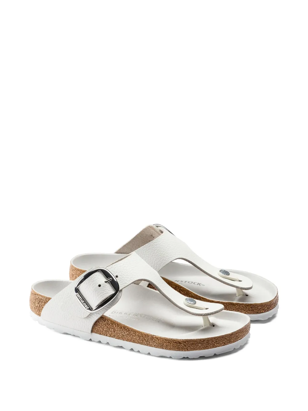 Birkenstock big buckle flip-flops Wit