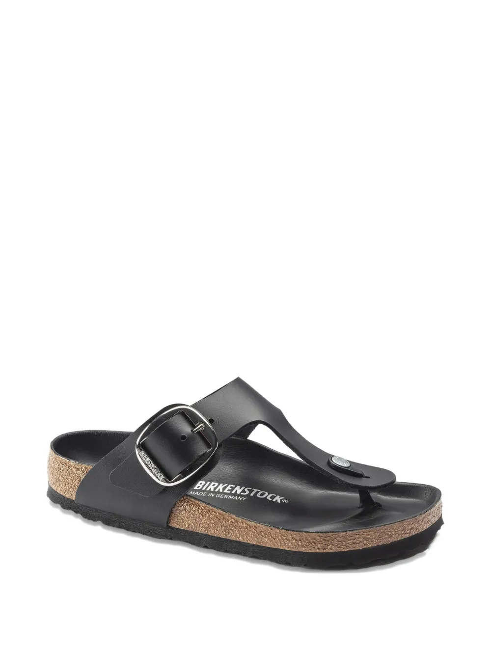 Birkenstock buckle gizeh flip-flops - Nero