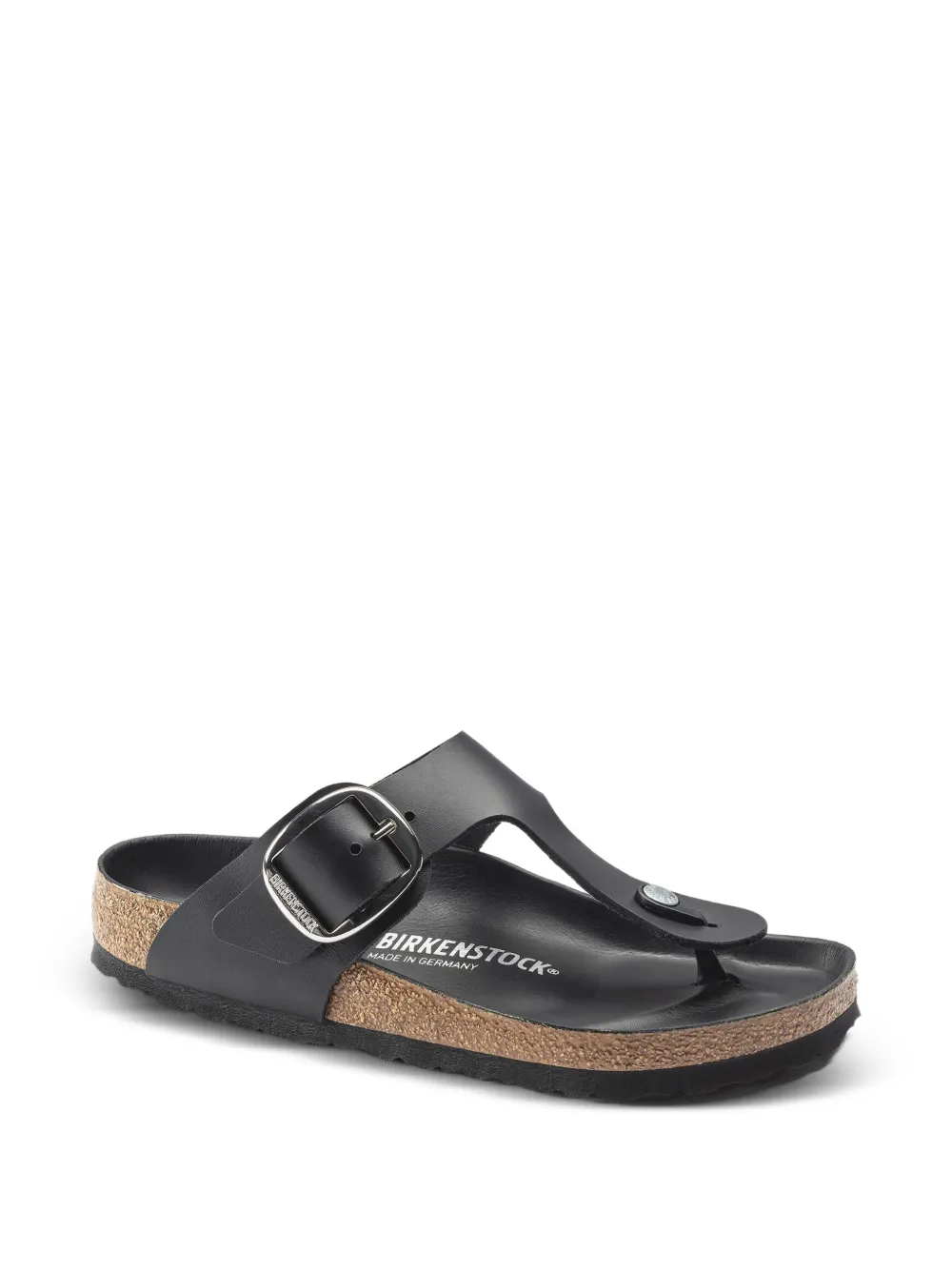 Birkenstock Gizeh teenslippers met gesp Zwart