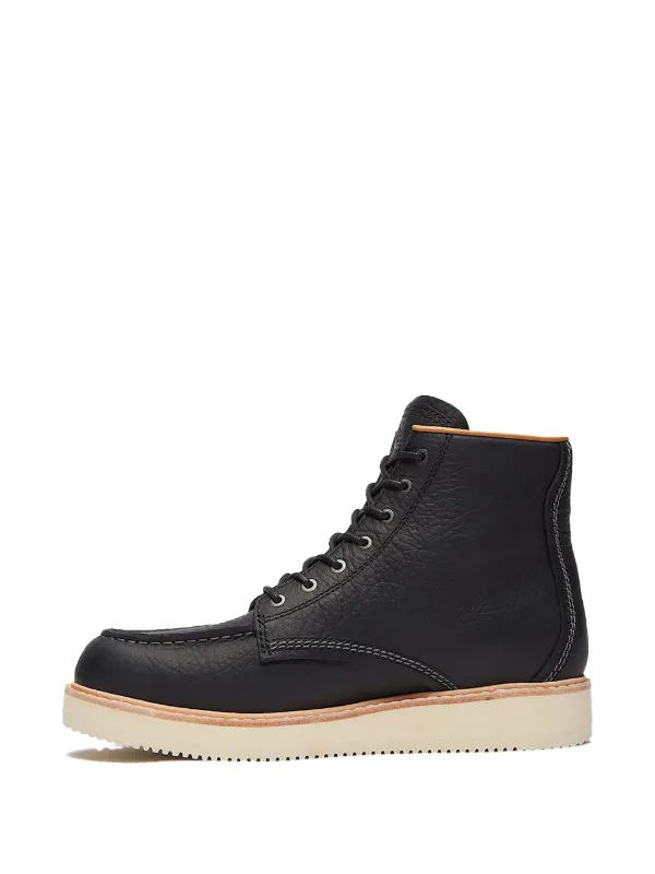timberland black boots red shoe strings