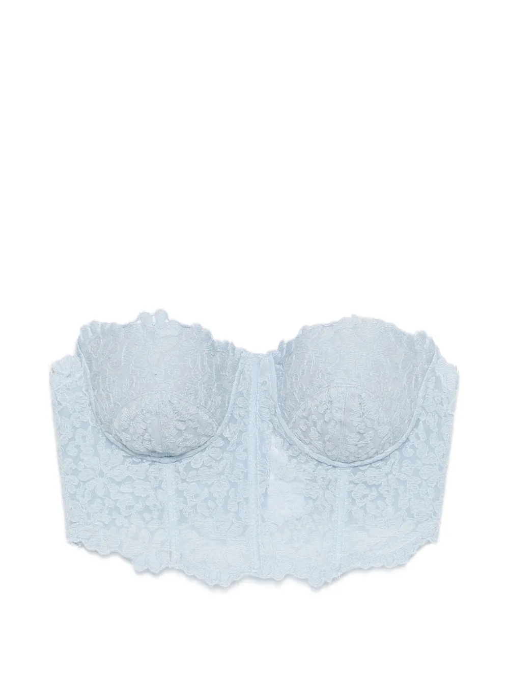 Ermanno Scervino lace spaghetti-strap top - Blau