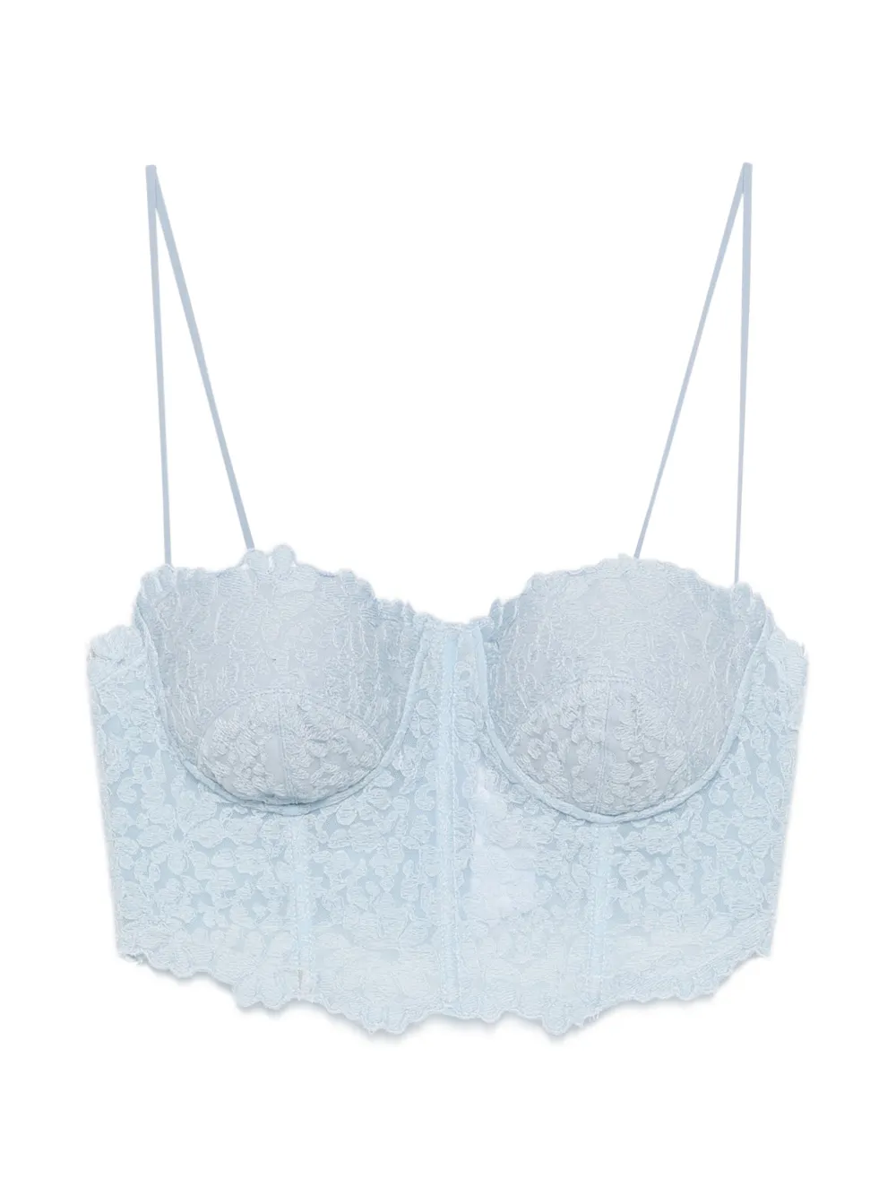 Ermanno Scervino lace spaghetti-strap top - Blu