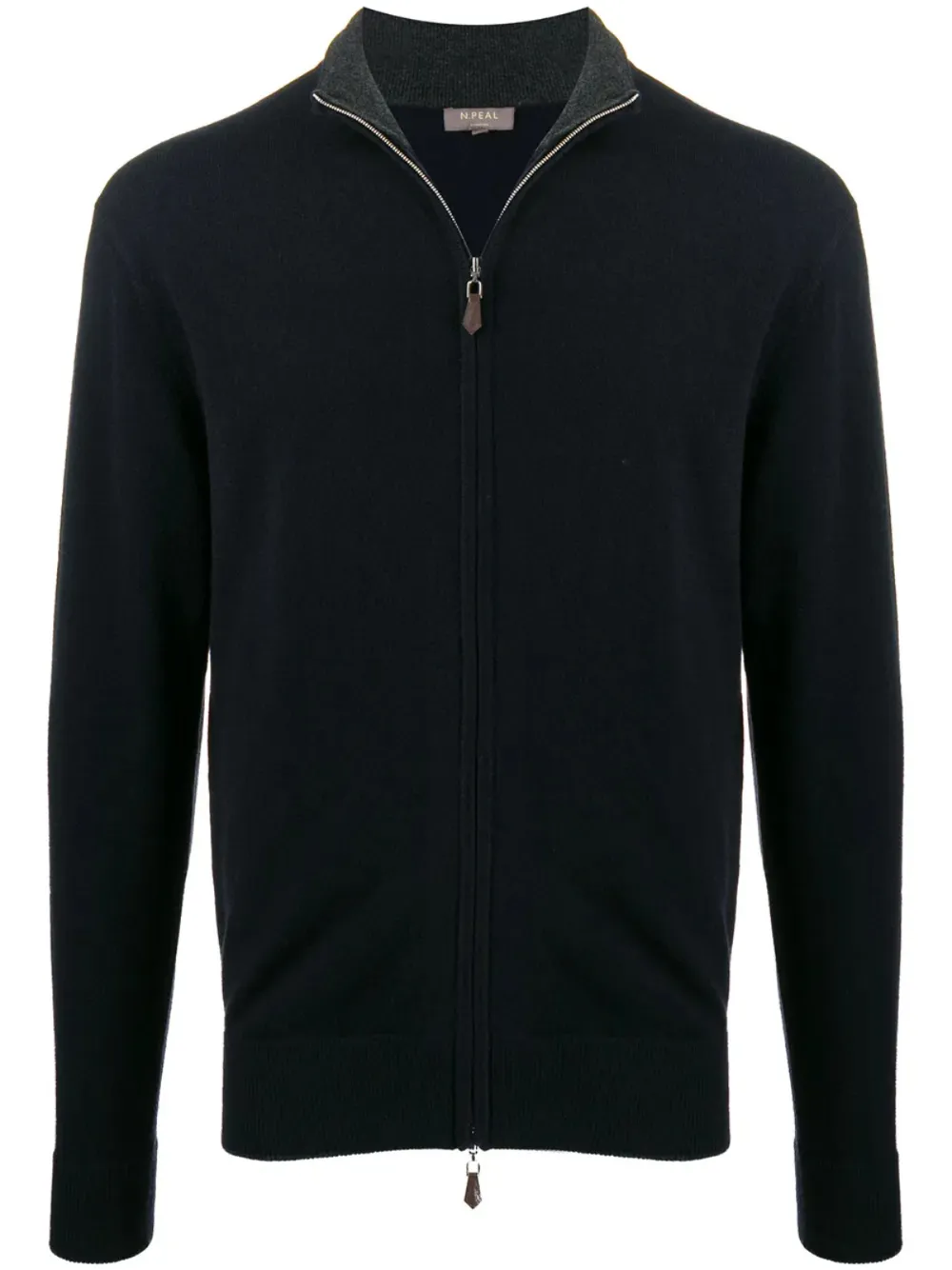 N.Peal Cardigan The Hyde con zip - Blu