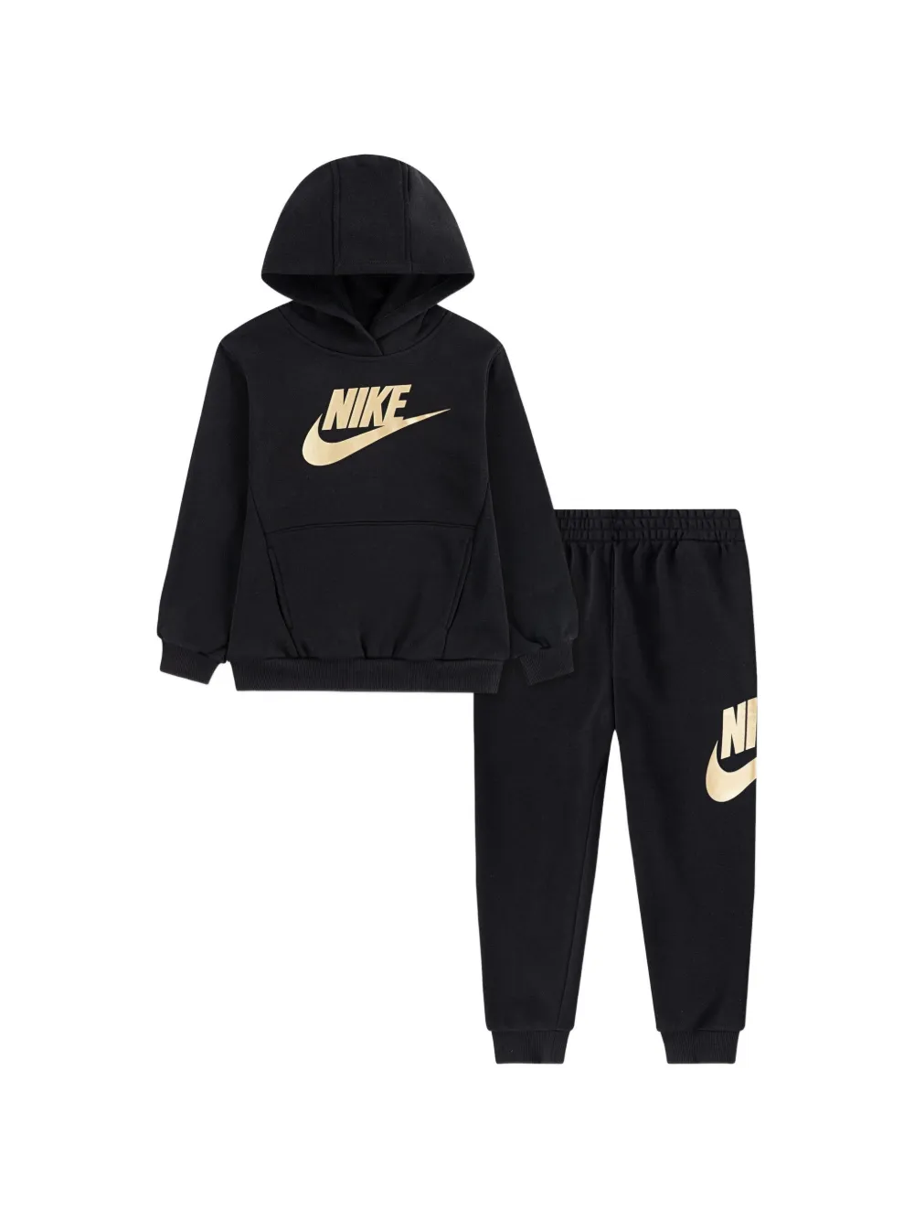 Nike Kids logo-print hooded tracksuit set - Nero