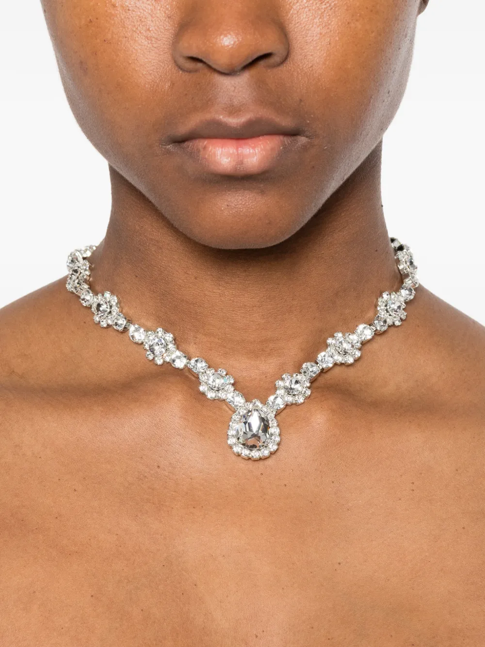  Nº21 Crystal-embellished Necklace - Silver 