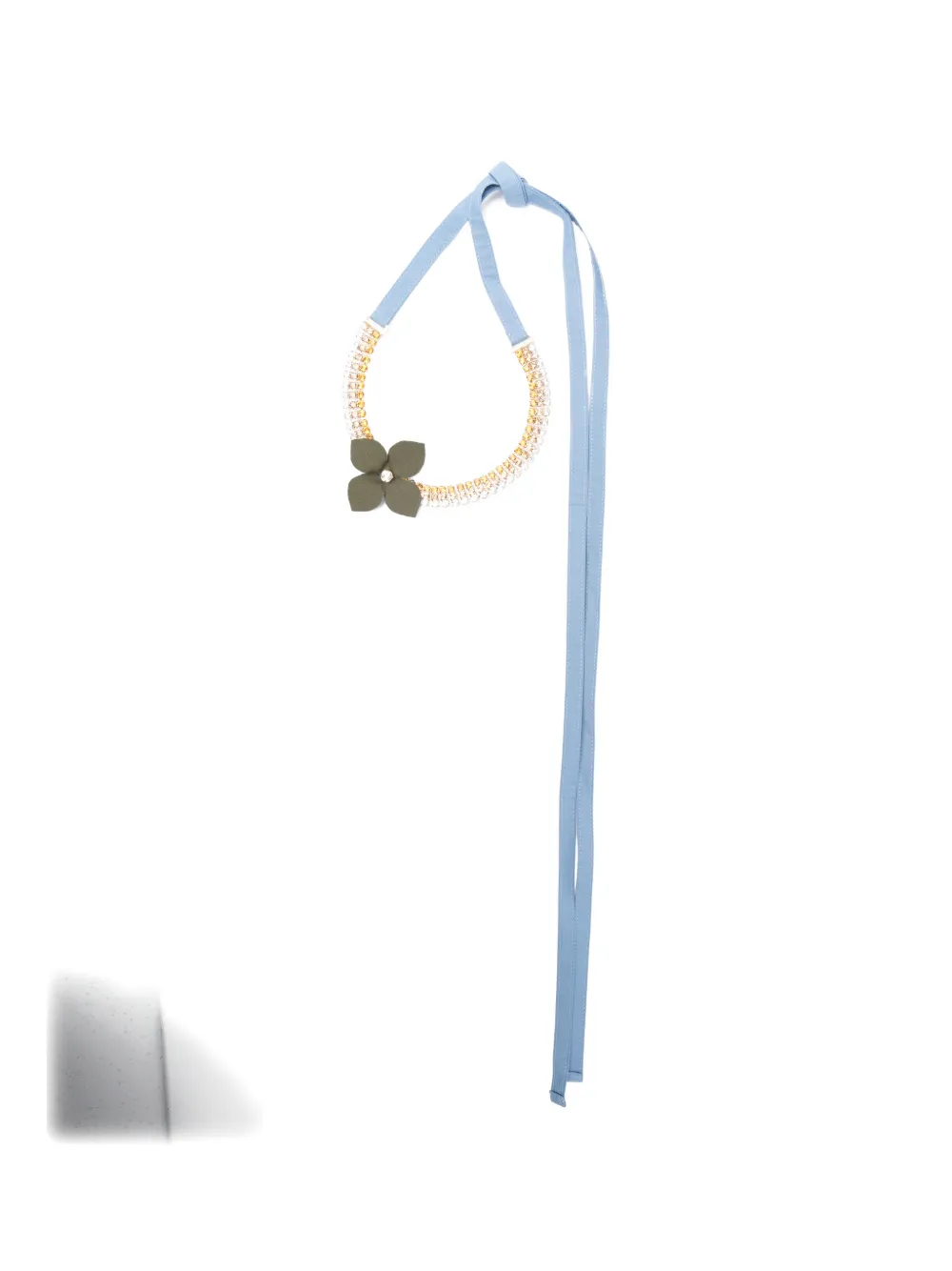 Marni floral-appliqué necklace - Oro