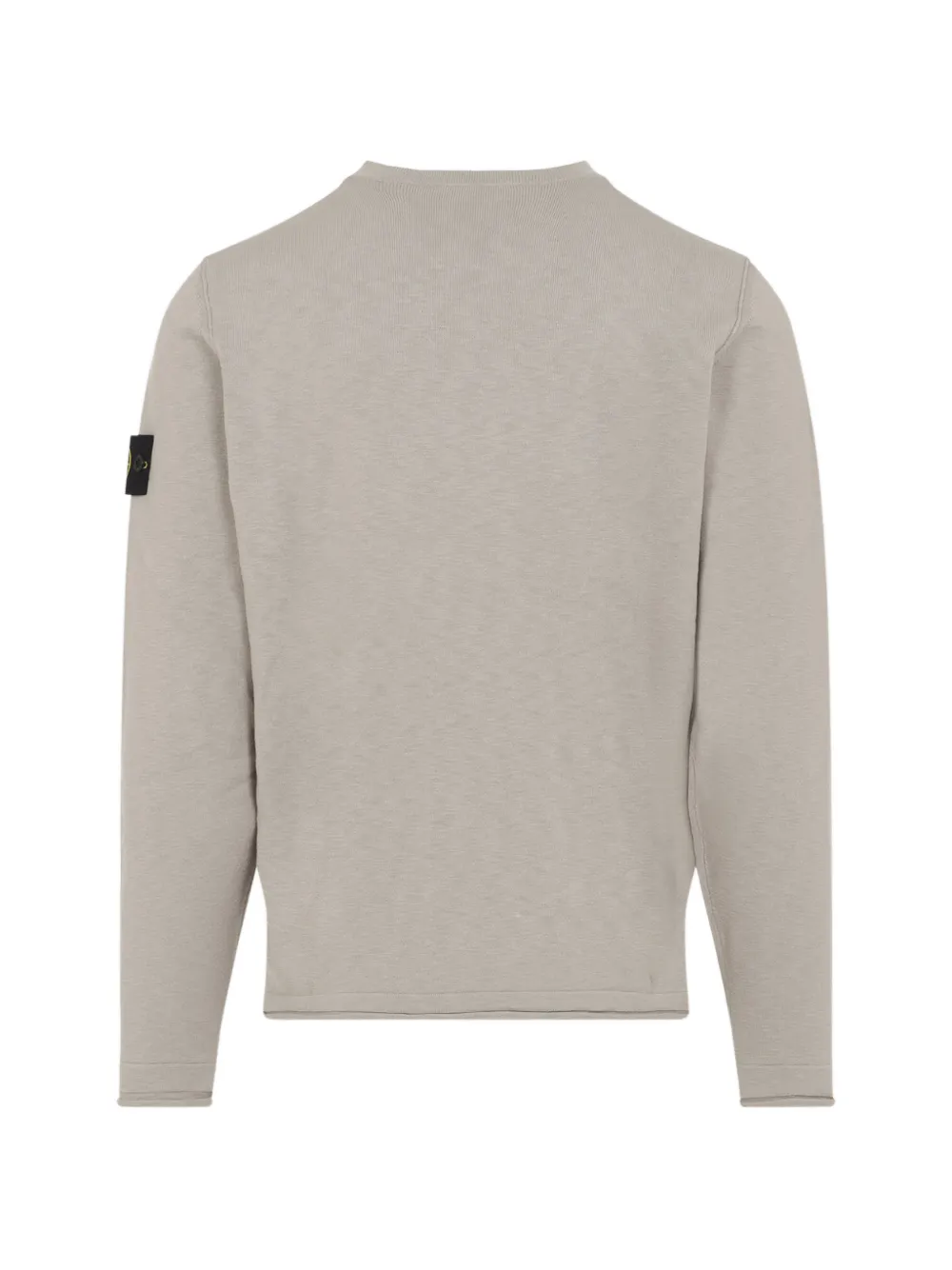 Stone Island logo-patch crew-neck sweater - Beige