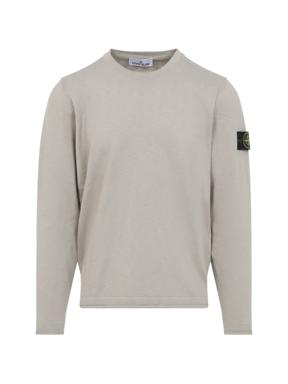 Stone Island logo-patch crew-neck sweater - Nude