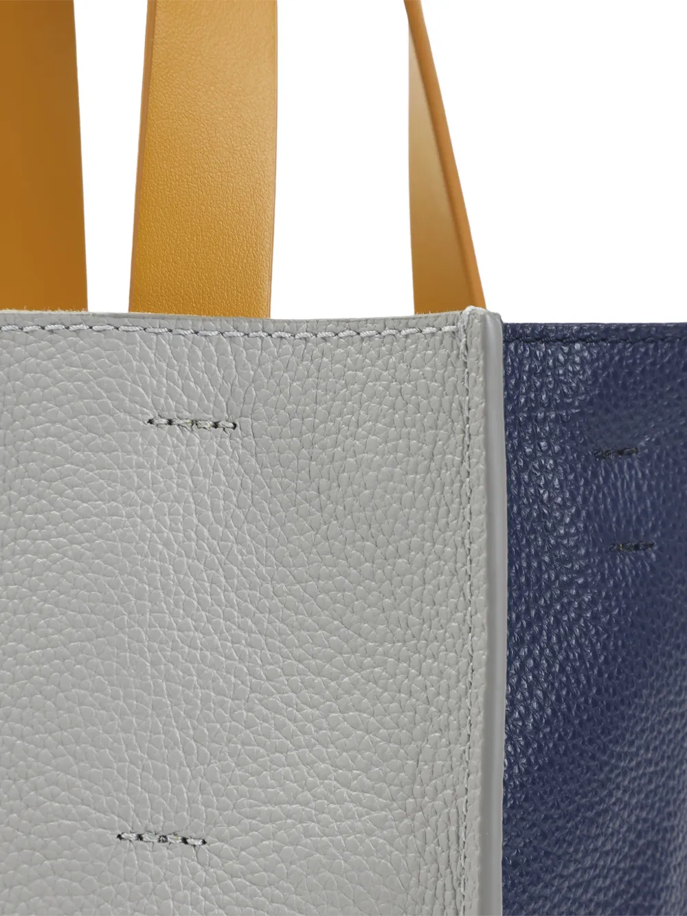 Marni Museo leren mini-tas met borduurwerk Grijs