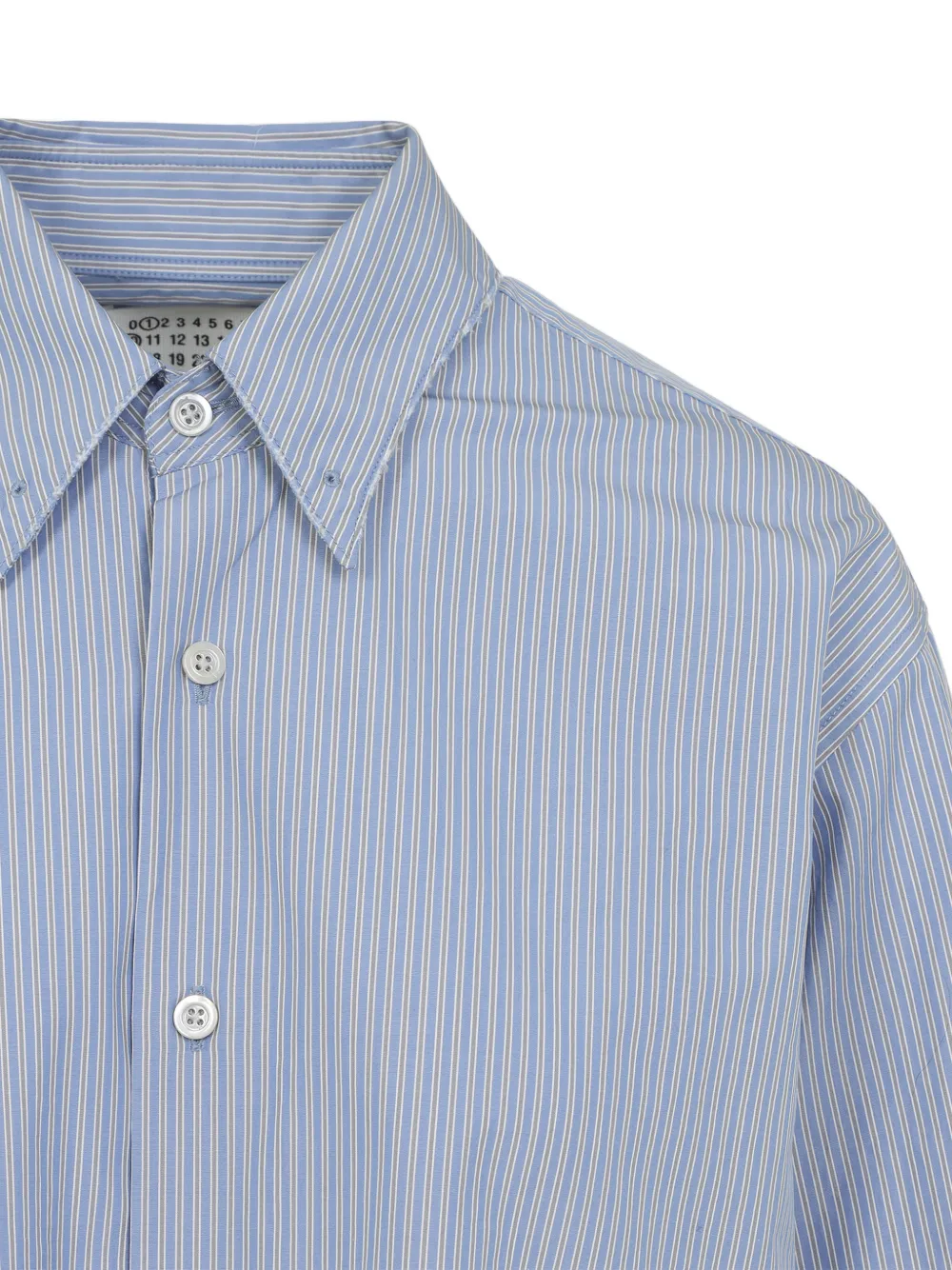 Maison Margiela Gestreept blouse Blauw