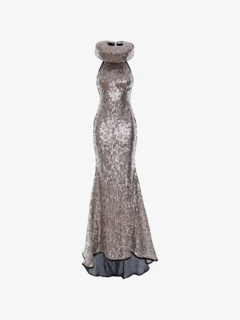 MITILIANE COUTURE floral sequin maxi dress