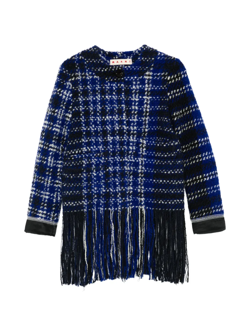 Marni Pre-Owned fringed-detail jacket - Blu