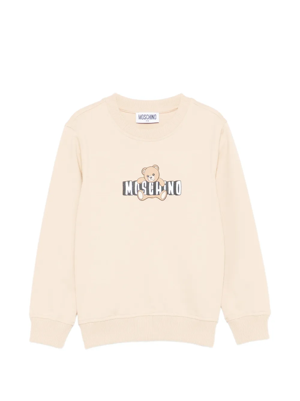 Moschino Kids teddy logo sweatshirt - Toni neutri